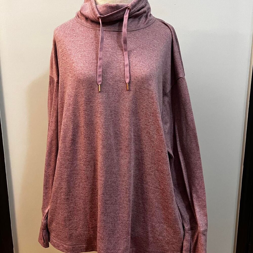 Old Navy Large Lavender Blush Funnel Neck Active Sweatshirt